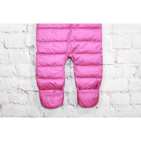 LL Bean Ultralight 650 Down Bunting Quilted Full Zipper Pink 3-6 Mons - Picture 5 of 12